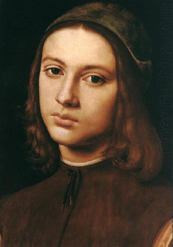 PERUGINO, Pietro Portrait of a Young Man (detail) af china oil painting image